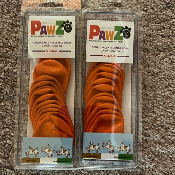 PAWZ Dog Boots Disposable Reusable Booties Waterproof 12 Pull on Dog Boots - Picture 1 of 4